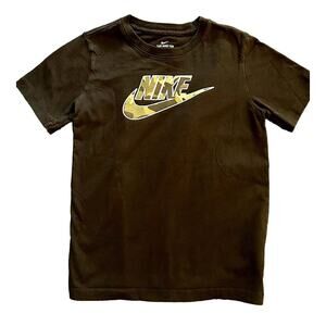 THE NIKE TEE Black Youth Short Sleeve‎ Crew Neck Tee Size Large
